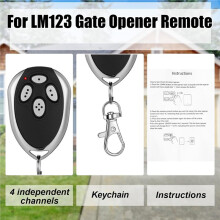 6 Stuks Poort Opener Afstandsbediening voor Aleko LM123 433,92 MHz, Garagedeur Afstandsbediening voor Diverse Deuren