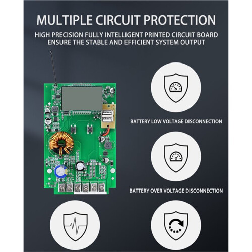 10A MPPT Solar Charge Controller 12V 24V Voltage Automatic Recognition,Voltage Reduction Charge and Discharge Controller