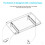 Clear Acrylic Desk Stand Base for   M4 / M4 Pro 2024, Vertical Horizontal Desktop Storage Protective Stand 5
