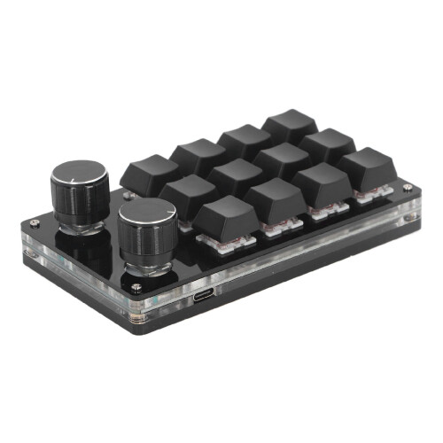 Multifunctional Shortcut Programmable Macro Keyboard Storage Function, One Handed Mechanical Gaming Keyboard Knob Function for Enhanced Productivity 2