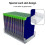 Video Game Storage Stand  for  ONE Game Disc, 12 Slots Game Disc Holder Vertical Storage Rack Display Rack 7