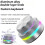 Dual-Mode Dual Knob Keyboard with RGB Lights Reverse Direction Knob Single-Button  Volume Knob Silver 3