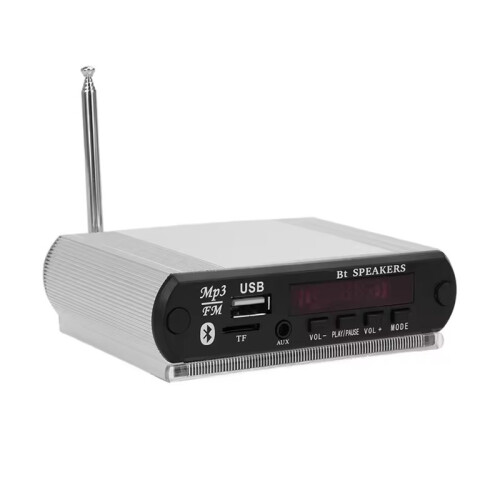 DC12V MP3 Decoder Board MP3 Player Wireless  Car Audio Decoder with Recording Function Support FM/MMC,Otc White 2