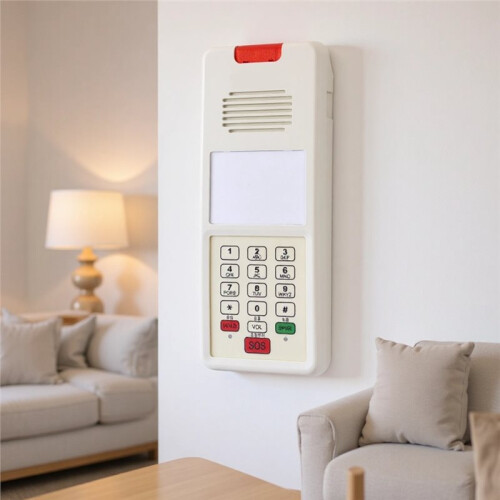Wall Mounted Landline Phone for Office,Elevator,Bathroom,Kitchen SOS - Fire Protection Elderly-Friendly,Fixed Telephone 1