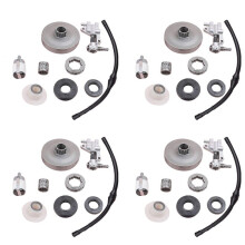 4X Koppeling Tandwiel Velg Drum Oliepomp Wormwiel voor Chinese 4500 5200 5800 45Cc 5 Oliekeerringen Brandstoffilter Lijn Kettingzaag Deel