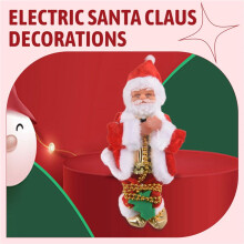 Happy New Christmas Decorations Santa Claus Automatic Climbing Rope for Home Indoor Shop Xmas Gift Wall Window