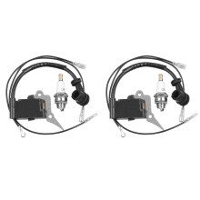 2X Zündung Spulen Modul Zündung Kerze für Kettensäge 2500 25CC G2500 TIMBERPRO LAWNFLITE Ersatz Teile