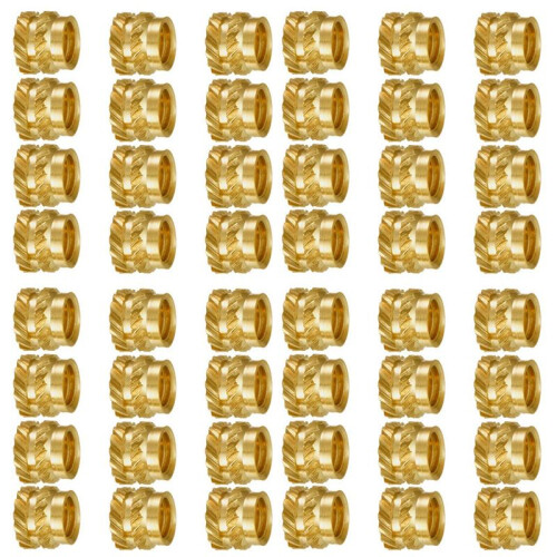 400Pcs M3 Thread Knurled Brass Threaded Heat Set Heat Resistant Insert Embedment Nut,M3X5X4,for 3D Printer Voron 2.4 Etc