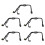 5X Engine Crankcase Breather Pipes 1192Y4 for  307   Sena 2.0 1