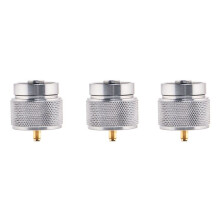 3X Adapter do Kuchenki Kempingowej 1LB Propan Mały Zbiornik Wejściowy i Zawór Lindal EN417 Wyjście Butla Zewnętrzna Konwerter LPG