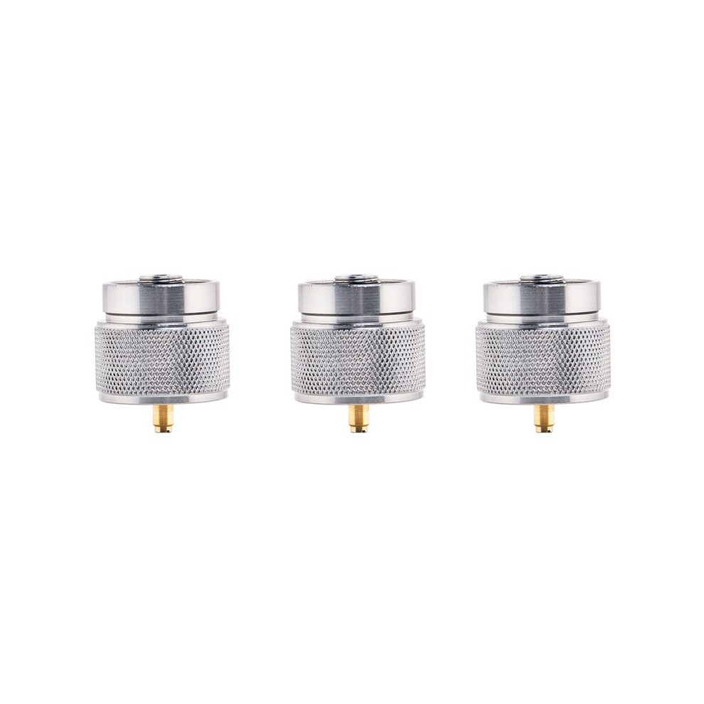 3X Camping Stove Adapter 1Lb Propane Small Tank Input And A Lindal Valve En417 Output Cylinder Lpg Canister Convert 4714120614233