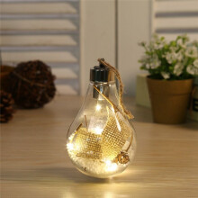 Christmas Decorations, LED Decoration Transparent Christmas Festival Pendant Gift Hollow Chrsitmas Decorations