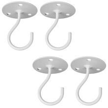 Ganchos de Techo para Plantas Colgantes, Colgadores de Pared de Metal Resistentes para Jardineras, Incluye Anclajes Profesionales para Paneles de