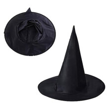 10 Piezas Disfraz de Halloween Sombrero de Bruja Negro para Accesorios de DecoracióN de Fiesta de Halloween DecoracióN de Sombrero de Mago Cosplay