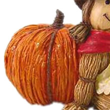 Halloween Decoration Ornament Pumpkin Harvest Figurine Table Candle Holder Decoration 15x8x10cm