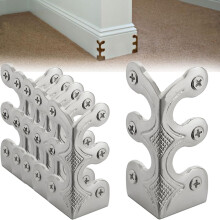 (Silver) Antique Brass L-Shaped Corner Guard for Furniture