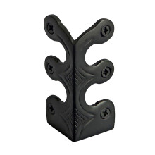(Black) Antique Brass L-Shaped Corner Guard for Furniture