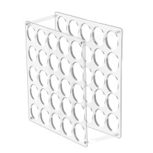 Vinylrollen-Aufbewahrungsregal mit 25 LöChern, Vinylrollenhalter für Bastelzimmer, 12 Zoll X 12 Zoll, 2 Zoll LöCher (1 Packung)