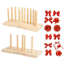 Dubbelzijdige Strikmaker voor Lint, Strikmaker Houten Krans Bow Maker Tool Duurzame Draagbare Vlinderdasmachine