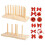 Double Sided Bow Maker for Ribbon, Bow Maker Wooden Wreath Bow Maker Tool Durable Portable Bow Tie Machine 4