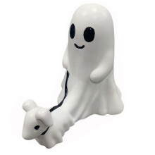 Walking Dog Statue, Halloween Horror Statue Decoration, Walking His Dog (Boy) Large
