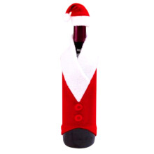 Red Wine Bottle Cover Bags Decoration Home Party Santa Claus Christmas Wine Bottle Covers Clothes With Hats For Dinner Party