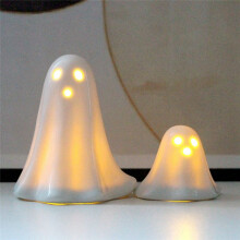 Conjunto de Fantasmas de Cerâmica para Halloween Enfeites de Mesa Casa Assombrada Decorações de Sala de Fuga Adequadas para Natal e Halloween