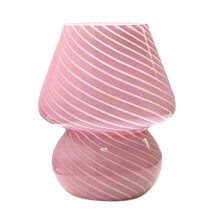 Lampe de Bureau LED en Verre en Forme de Champignon Lampe de Table Chambre Chevet Chambre D'Enfant Bureau Lampe de Table DéCoration Lampes de Table