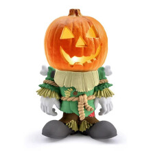 Halloween Abóbora Cavaleiro Decoração de Jardim Lanterna de Resina Crânio Horror Estátua de Luz Brilhante Gramado Ao Ar Livre Decoração de Casa