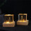 Table Art Deco  Christmas Tree Figurines Interior Room Table Glow Decorated Gifts 5
