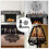 Halloween Spider Web Fireplace Cover Black Lace Set Disposable Decoration Pull the Flag B 5