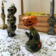 Pumpkin Candlestick Holder Scary Pumpkin Lantern Candlestick Ornaments Versatile Tealight Candle Holders Home Decor
