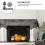 Halloween Spider Web Fireplace Cover Black Lace Set Disposable Decoration Pull the Flag B 6