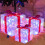 Christmas Light Gift Box LED Light Christmas Box Decorations Christmas Tree Home Lawn Decorations A 4