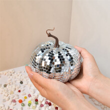 Boule Disco pour Bar et Mariage, Ornements, Citrouille, Boule Disco Citrouille Halloween Décoration D'Intérieur 12 cm