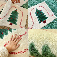 Christmas Bedroom Rug Bed Rug Gingerbread Floor Mat Plush Children'S Room Toy Mat Home Decor A