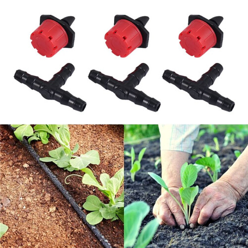 200 Adjustable Irrigation Drippers with Drip Irrigation Kit for Garden Watering Fitting 2