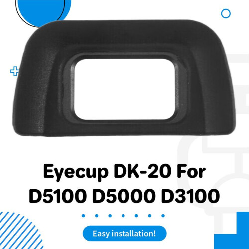 Black Rubber Wrapped Plastic Eyecup Eyepiece DK-20 for  D5100 D5000 D3100 1
