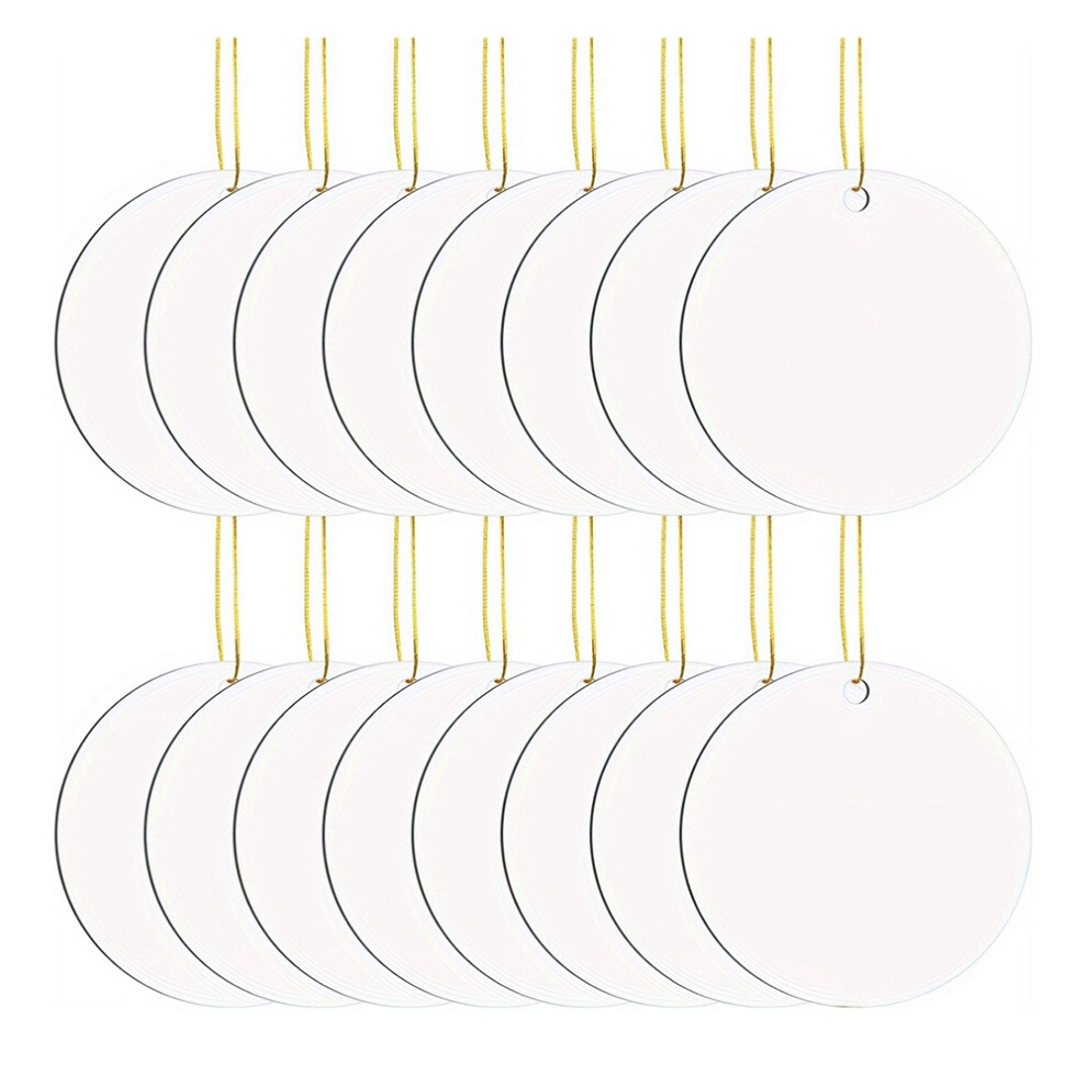 16 Pcs Metal Sublimation Ornament Blanks,For Christmas Tree Decor Blank Ornamentsdiy Handmade Crafts 6033511196744