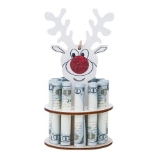 Christmas Money Jar Christmas Ornaments,Holiday Deer Decoration Money Jar,Merry Christmas Fun Desktop Home Decoration