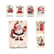 7-Teiliges Weihnachts-Geldbörsen-Geschenk, Handgefertigte Hölzerne Geldbörse, Weihnachtsgeldbörse, Dekoration, Segen, Weihnachtsbaum-Anhänger,