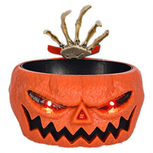 Halloween Crâne Citrouille Bol Citrouille Bonbons Bol Titulaire Plat Profond pour la Maison Hantée Décor Halloween Horreur Couleur Citrouille