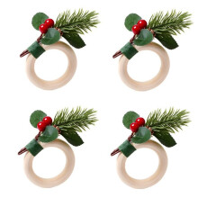 Christmas Napkin Ring Set Christmas Napkin Ring Christmas Holiday Dinner Table Decoration C