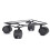 Potted Rolling Plant Stand Holder with Casters Accessory Plant Tray Roller Versatile Pallet Trolley Rollers Trolley 6