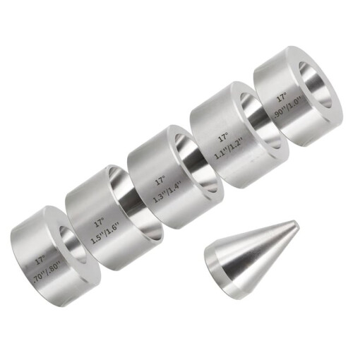 17 Degree Five Piece Set Folding Reduction Die Stainless Steel Stabilizer Folding Cone Die Set Ring Making Tool