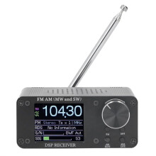 ATS80 Przenośne Radio Krótkofalowe FM AM Odbiornik Częstotliwości 5 w Słuchawki Zewnętrzne Antena Teleskopowa Radio Fal Krótkich