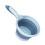 Foldable Sky Blue Water Ladle, Multi-Use, Collapsible Bathroom & Kitchen Tool 1
