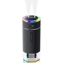 Portable Small Humidifier for Bedroom, Dual Nozzle Large Cool Mist, Personal Desk Air Humidifiers for Travel Black