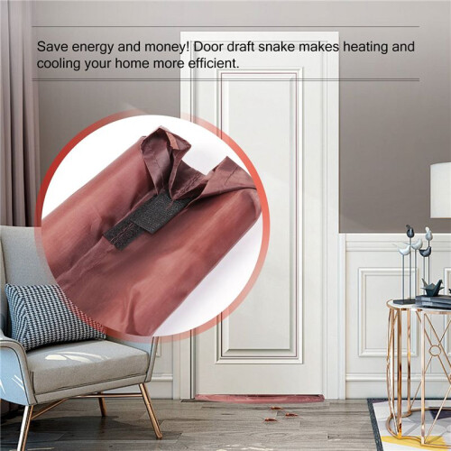 Twin Door Draft Dodger Guard Stopper  Saving Protector Doorstop Home Decor 2
