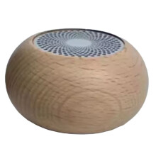 Retro--Lautsprecher Aus Holz, Tragbarer -Subwoofer Aus Massivholz, Kleiner Audio-Musik-Player für Den Außenbereich, Stereo-Sound